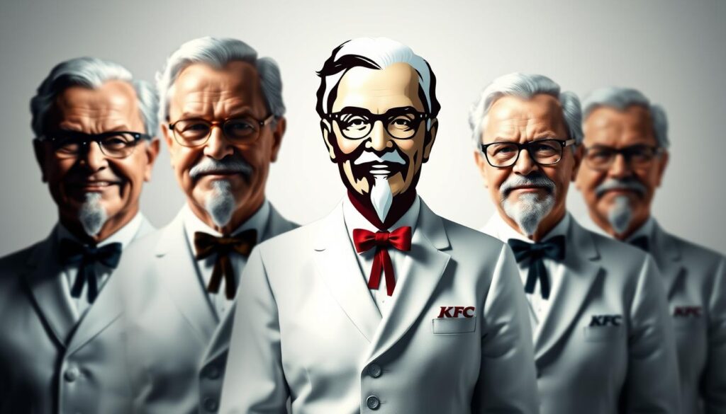 KFC Colonel Sanders Brand Evolution KFC Colonel Sanders Brand Evolution