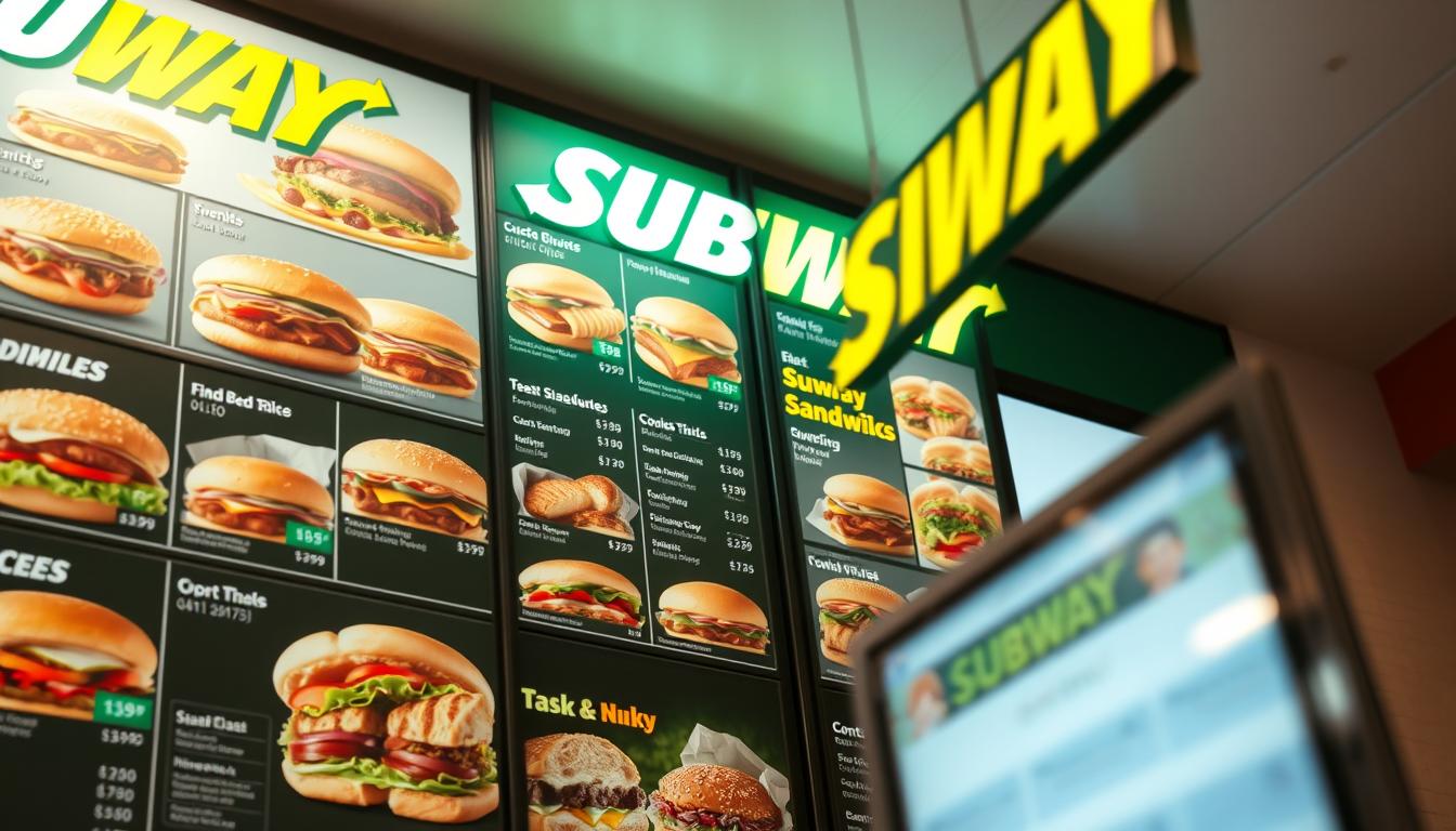 subway menu