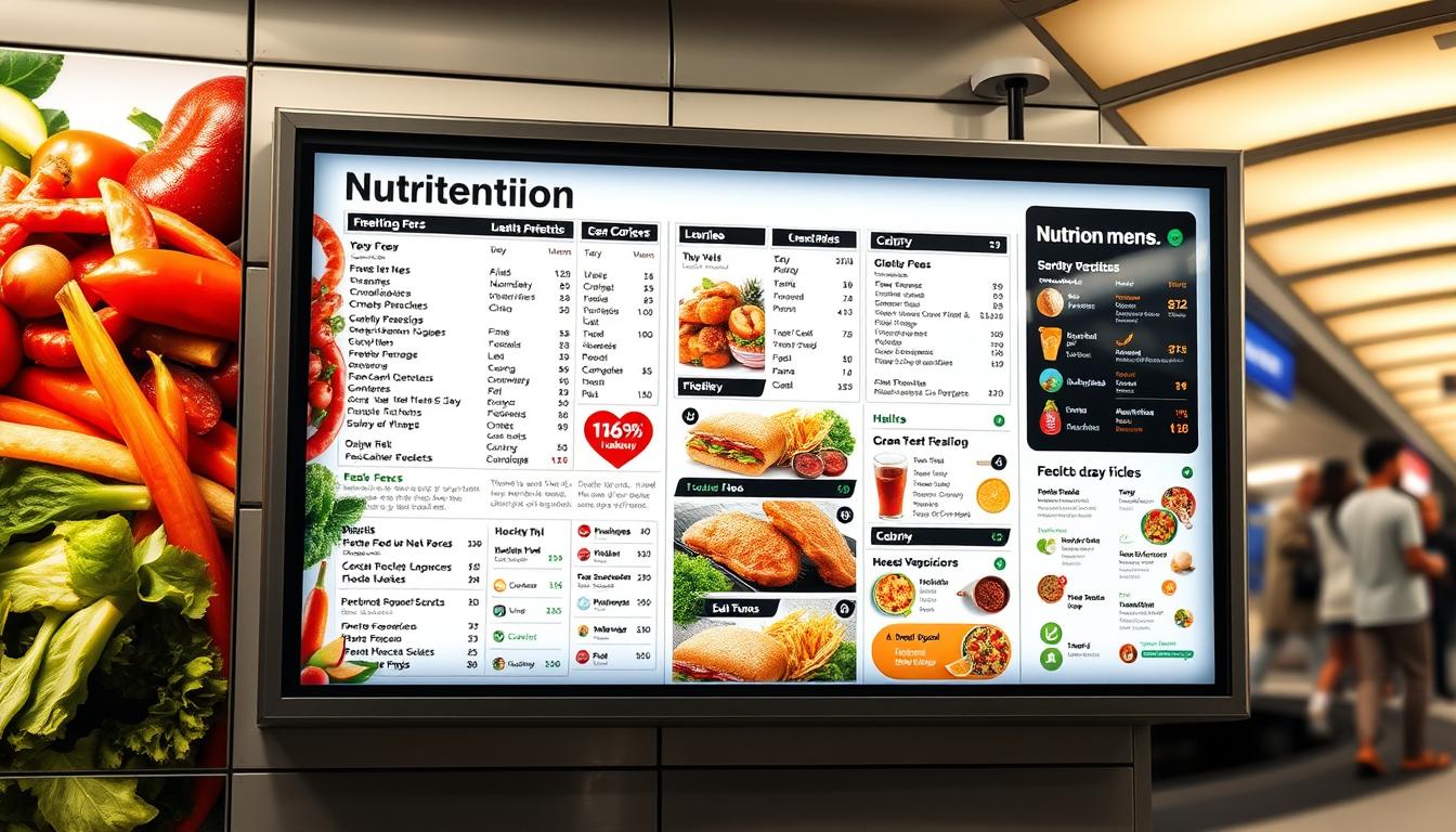 subway nutrition menu
